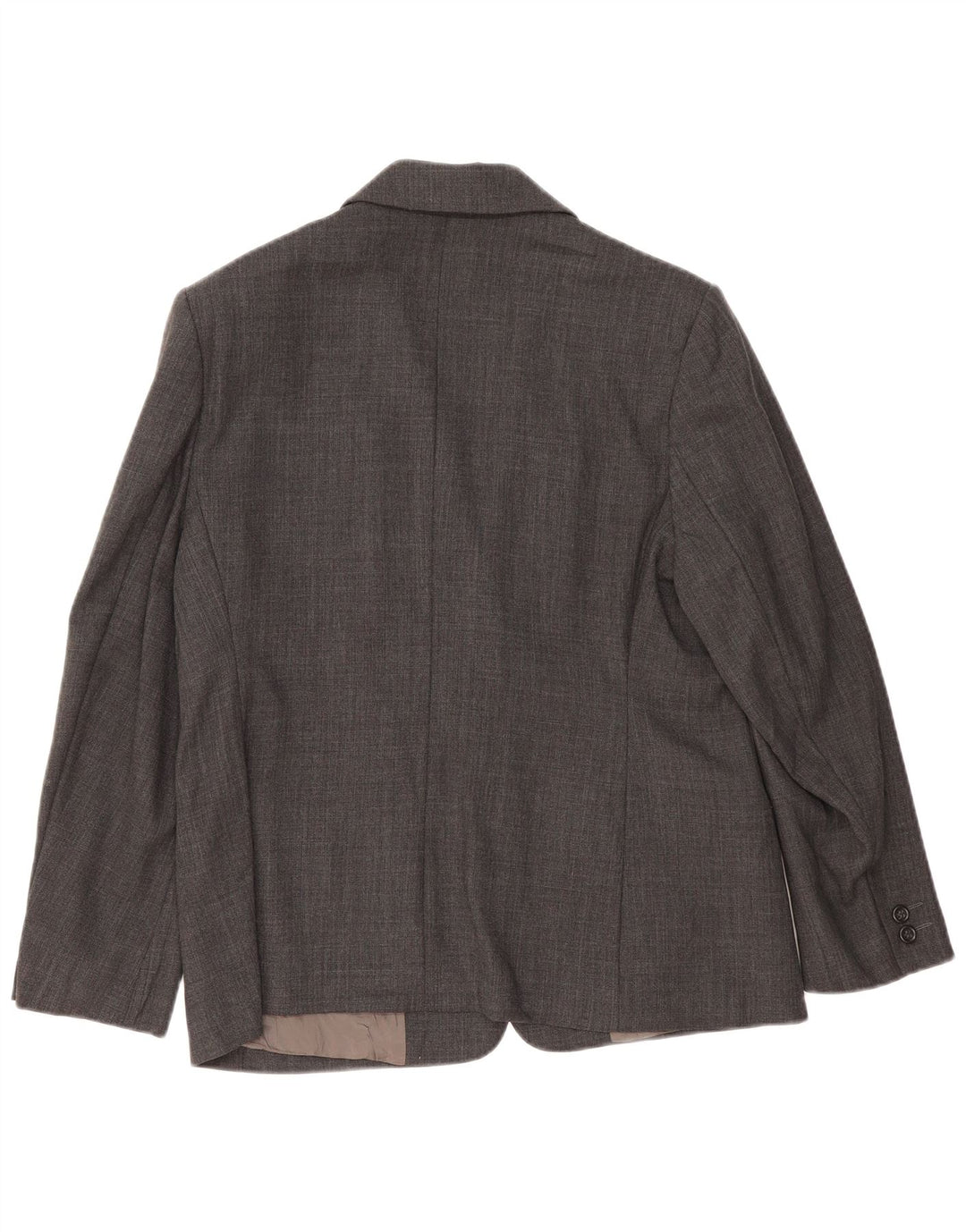 Marks & Spencer Chaqueta Blazer de 2 Botones para Mujer UK 46 Grande Lana Gris