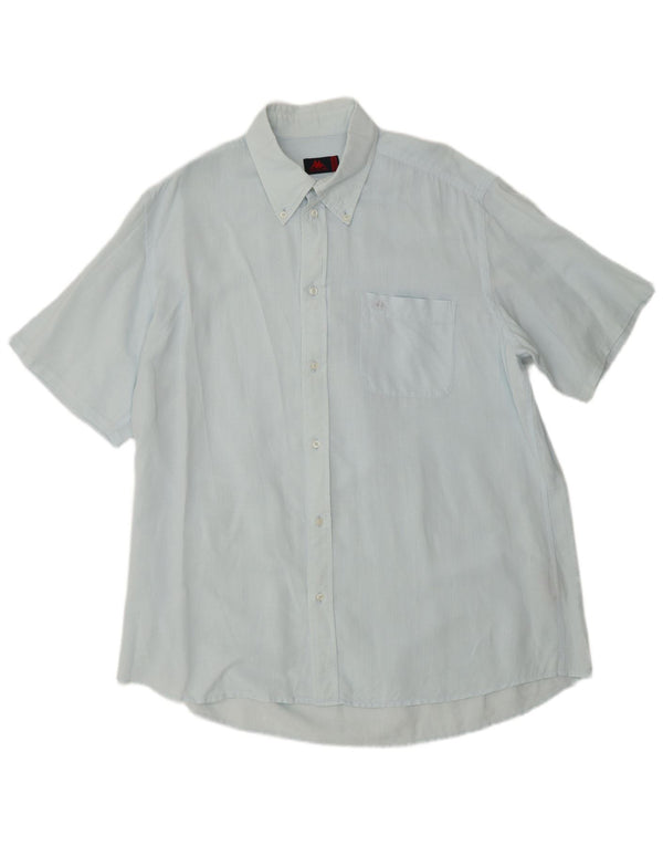 Kappa Camisa Manga Corta Hombre 2XL Lino Azul