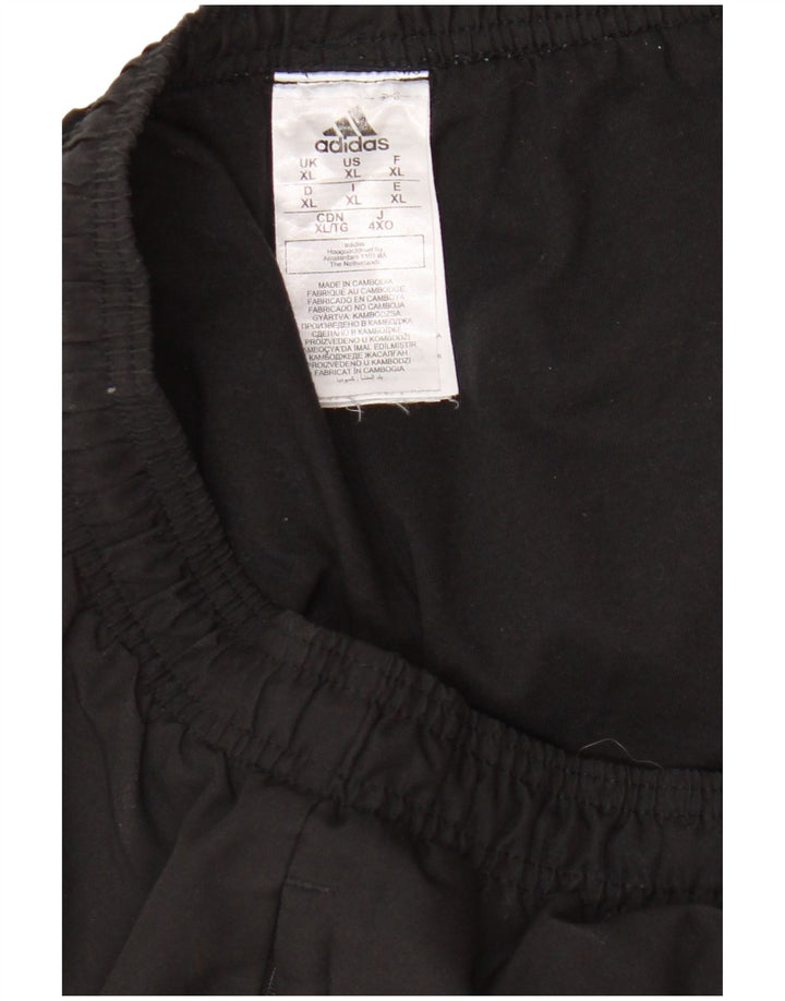 Adidas Hombre Pantalones De Chándal Joggers XL Negro Poliéster