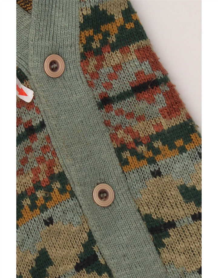 Marks & Spencer - Cárdigan para hombre, tamaño mediano, multicolor, Fair Isle