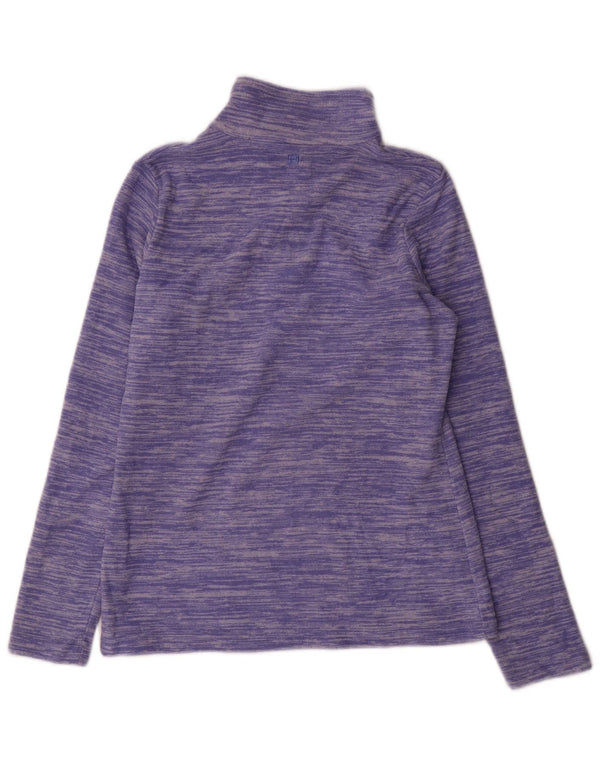 Jersey de forro polar con cuello y cremallera para mujer de Mountain Warehouse UK 40 Small Púrpura moteado