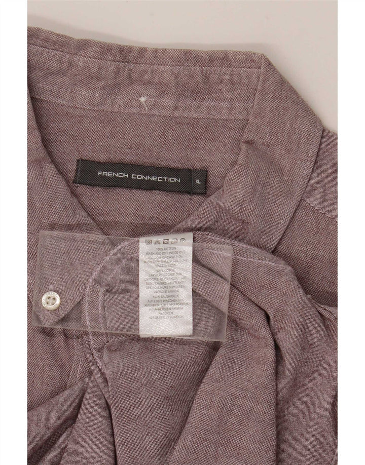 Camisa para hombre French Connection XL Algodón Morado