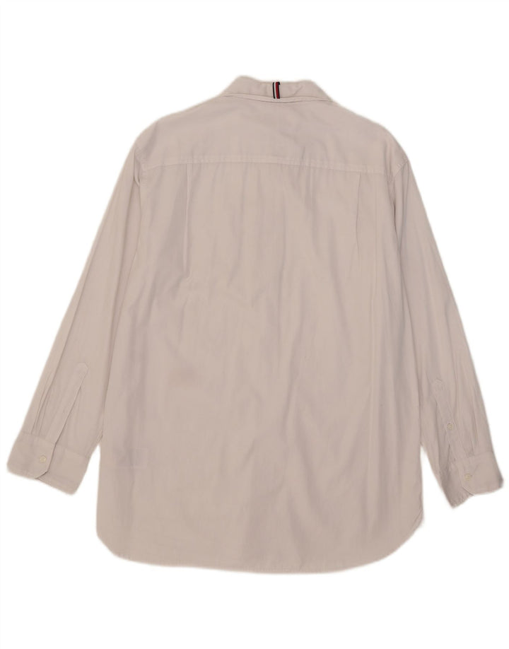 Tommy Hilfiger Camisa para mujer US 8 Mediana Algodón Blanco