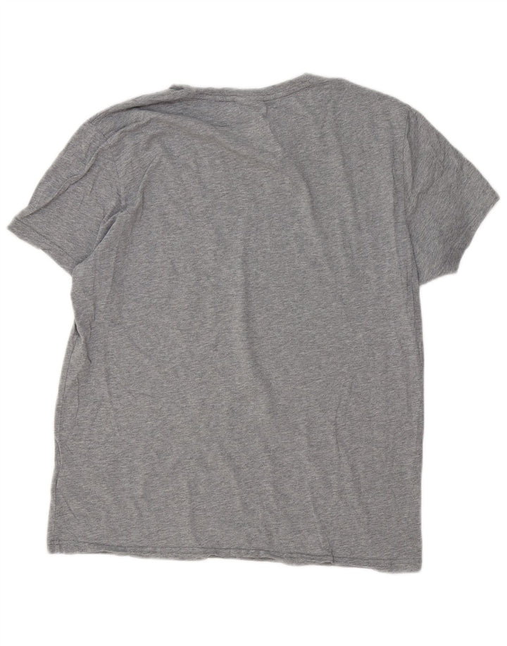Gant Camiseta Gráfica para Hombre Top Grande Gris Algodón