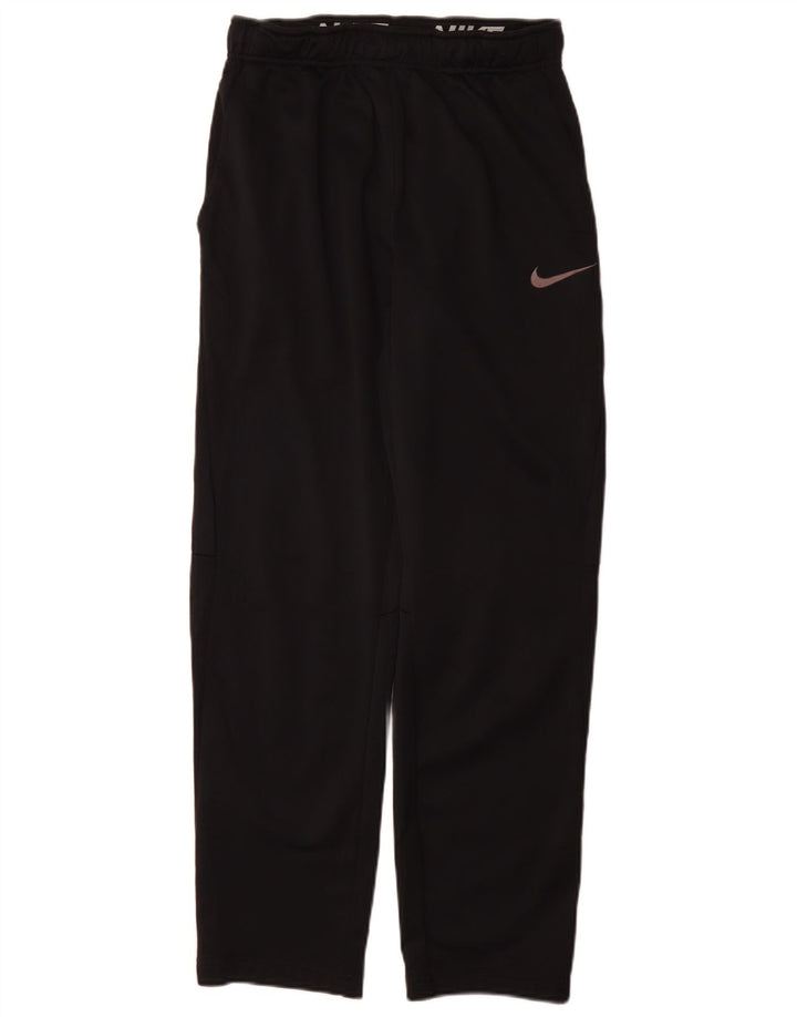 Nike - Pantalón deportivo para hombre, color negro, poliéster, talla pequeña