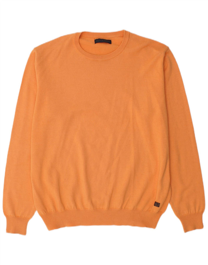 Trussardi Jersey De Cuello Redondo Hombre XL Lana Naranja