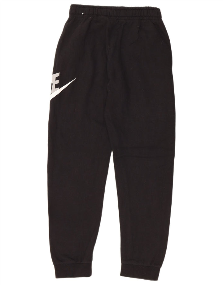 NIKE Pantalones de chándal con estampado gráfico para niños, 12-13 años, grande, negro
