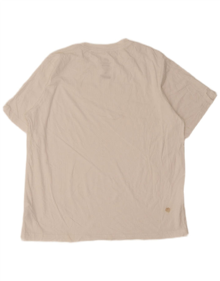 Nike - Camiseta holgada para hombre, talla mediana, algodón blanco