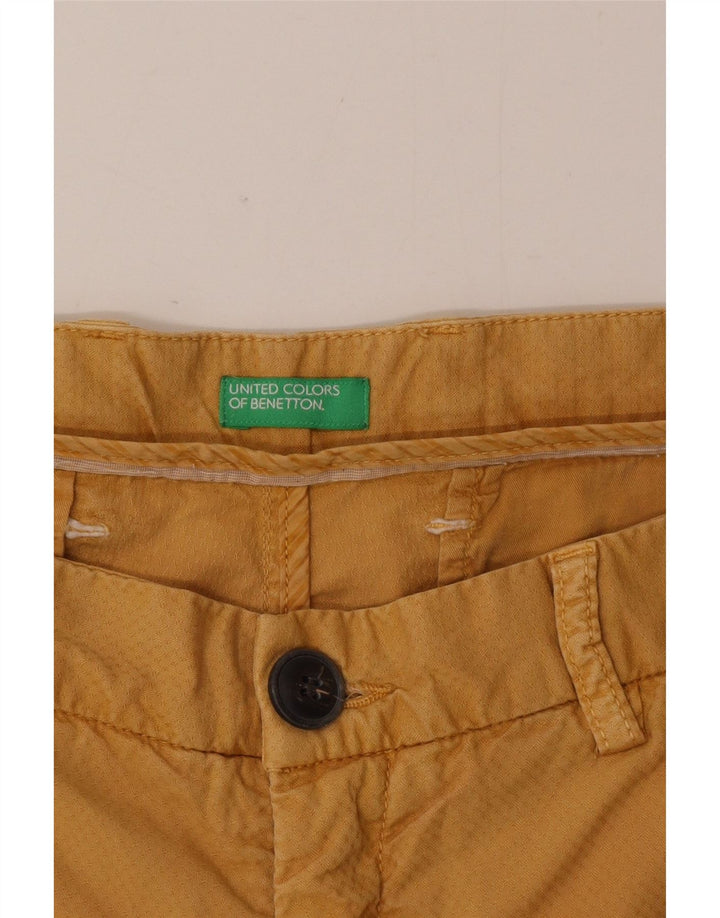 Benetton Pantalón Chino Hombre W38 XL Marrón