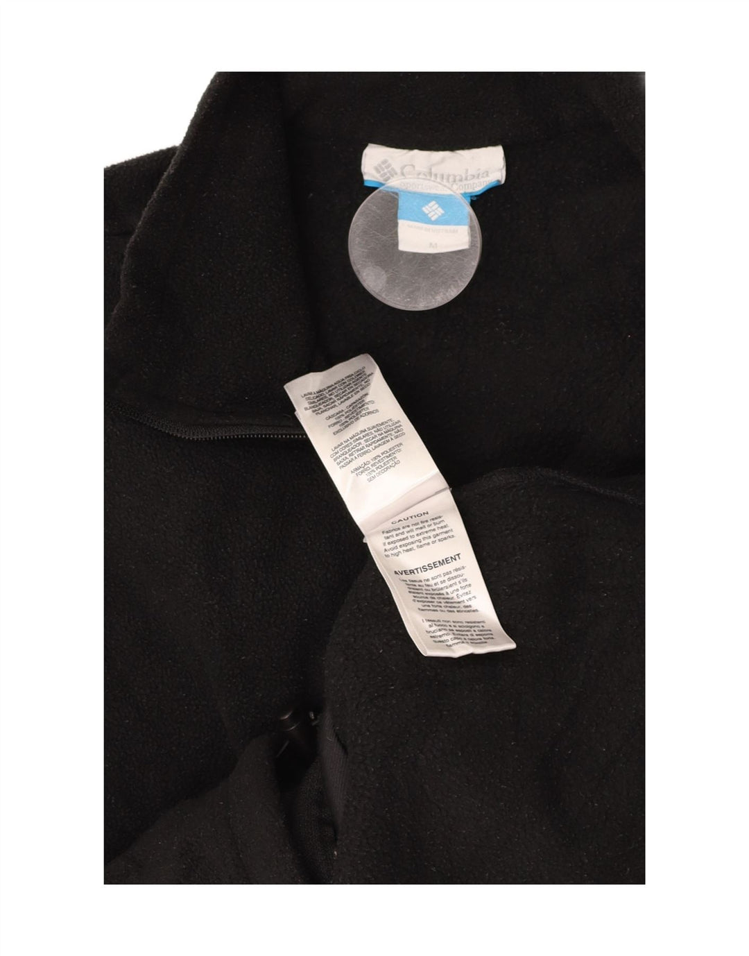 COLUMBIA Chaqueta polar para hombre ES 38 Mediana Negro Poliéster