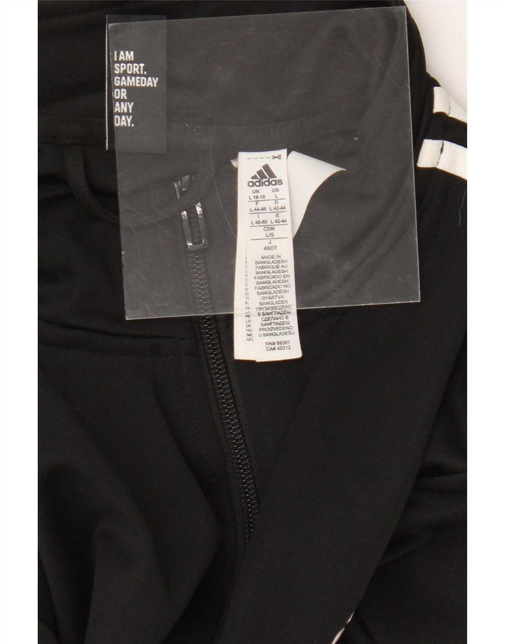 Adidas - Chaqueta de chándal para mujer, talla 48/18, talla grande, color negro, poliéster
