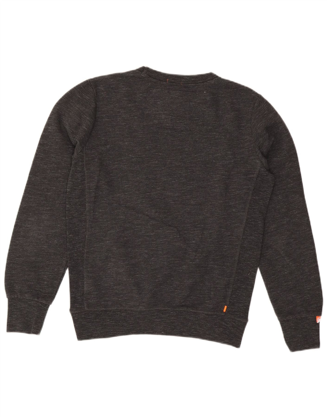 Superdry Hombre Sudadera Jumper De Algodón Moteado Gris Medio