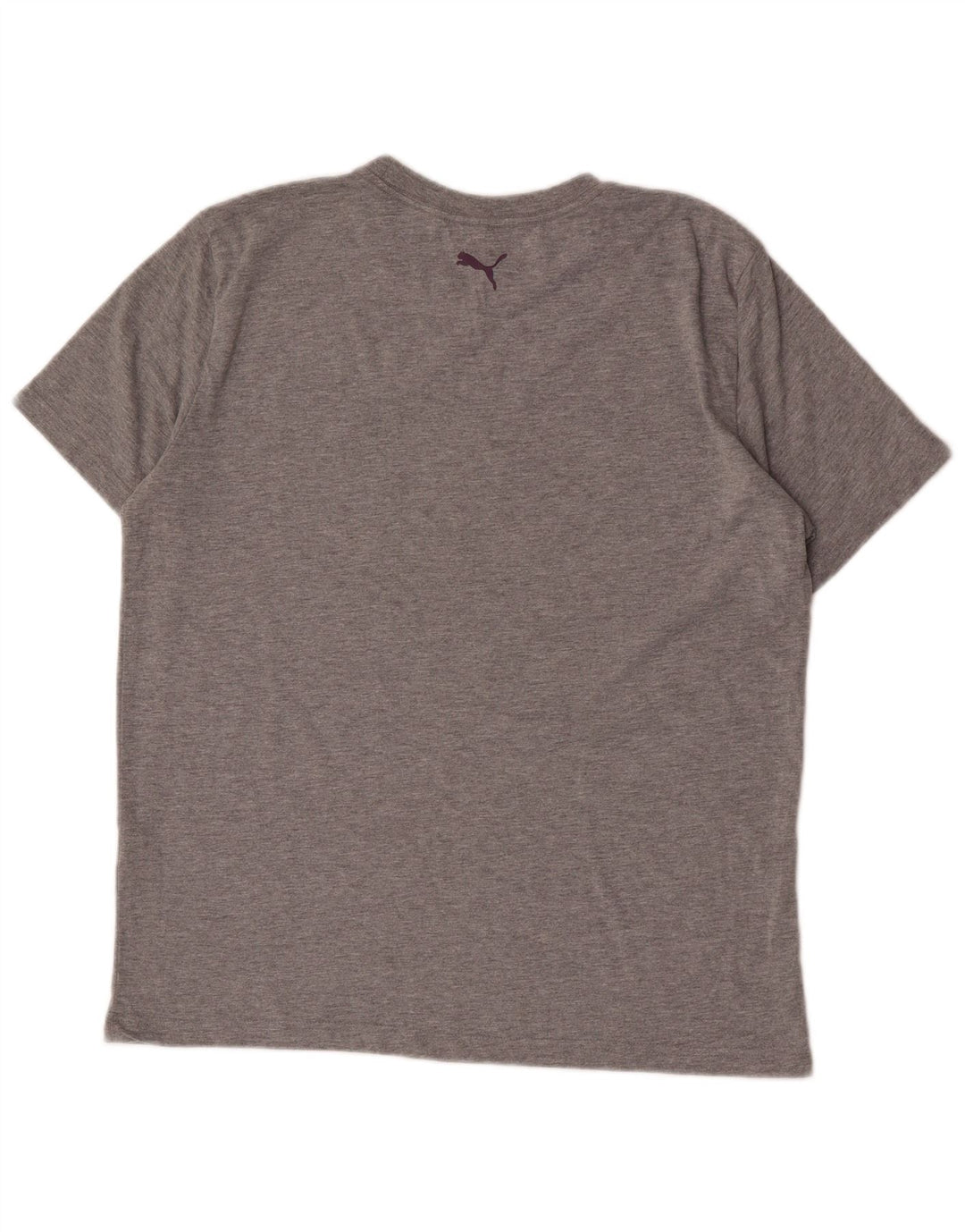 Puma Camiseta gráfica para hombre Top grande de algodón moteado gris