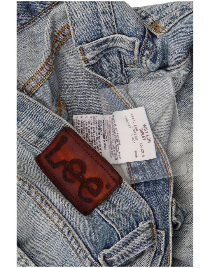 Lee Mens Ripley Shorts De Mezclilla W31 Algodón Azul Medio