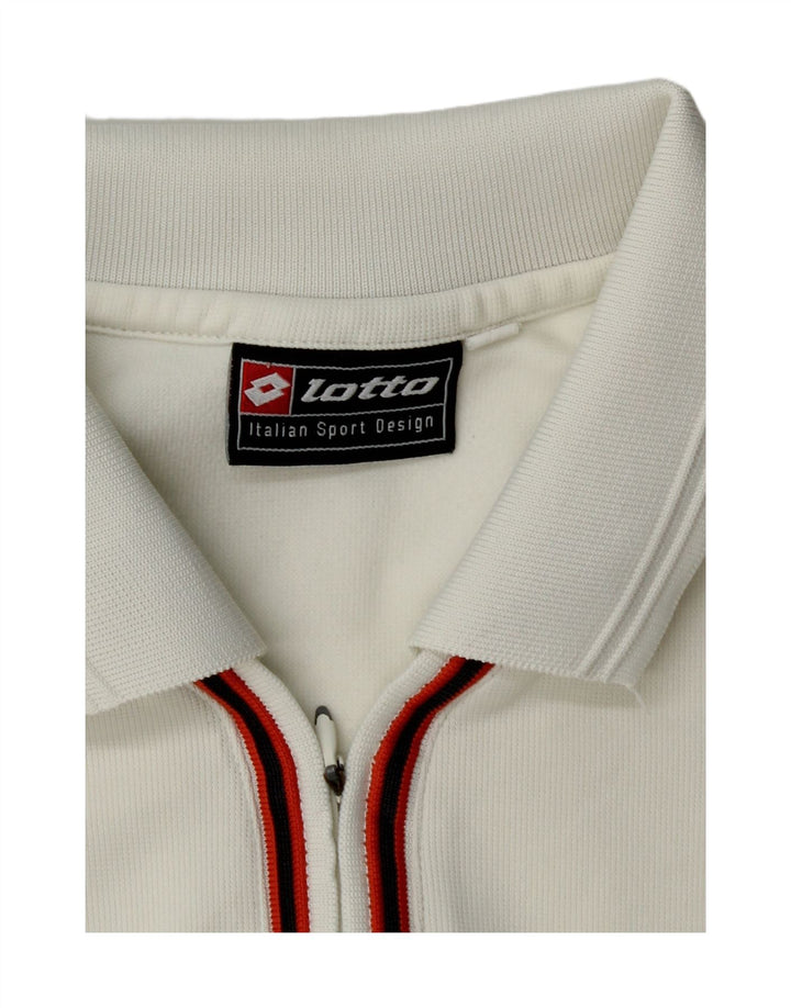 Polo Lotto Hombre Blanco Mediano