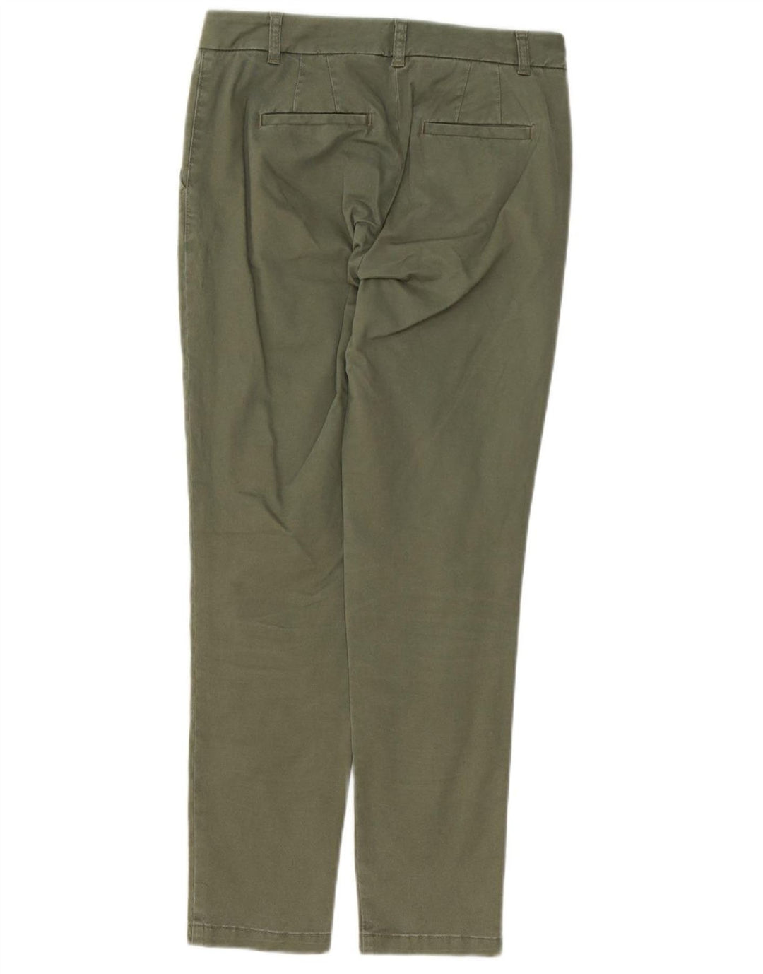MONSOON Pantalones chinos ajustados para mujer UK 8 Small W28 L28 Caqui Algodón