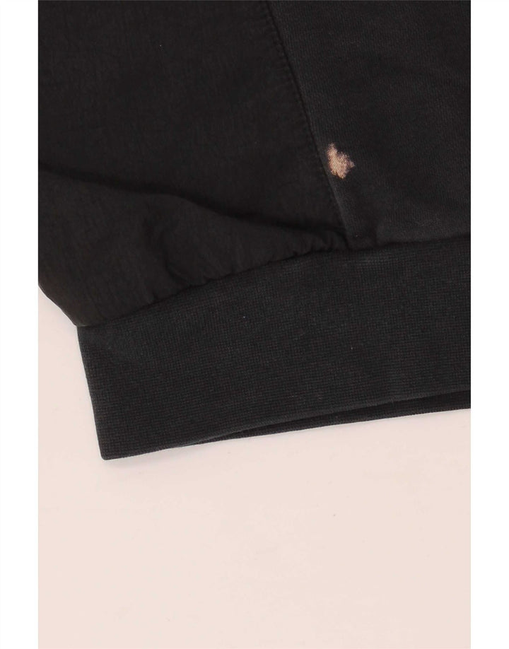 Nike Sudadera con gráfico y diseño tipo jersey de algodón color block en negro pequeño para hombre