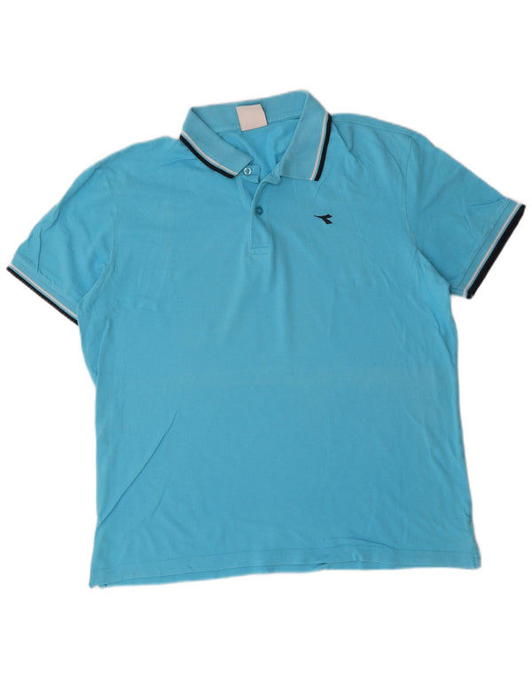 Diadora Polo Hombre XL Algodón Azul