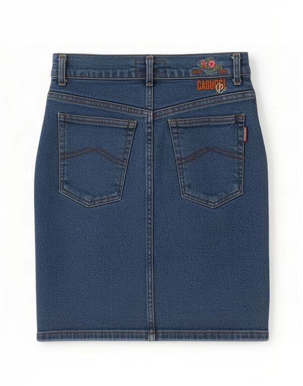 Casucci Falda vaquera para mujer IT 48 XL W28 Azul