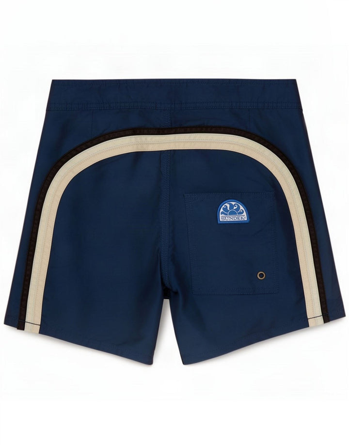 Sundek Shorts de baño para hombre Azul marino mediano