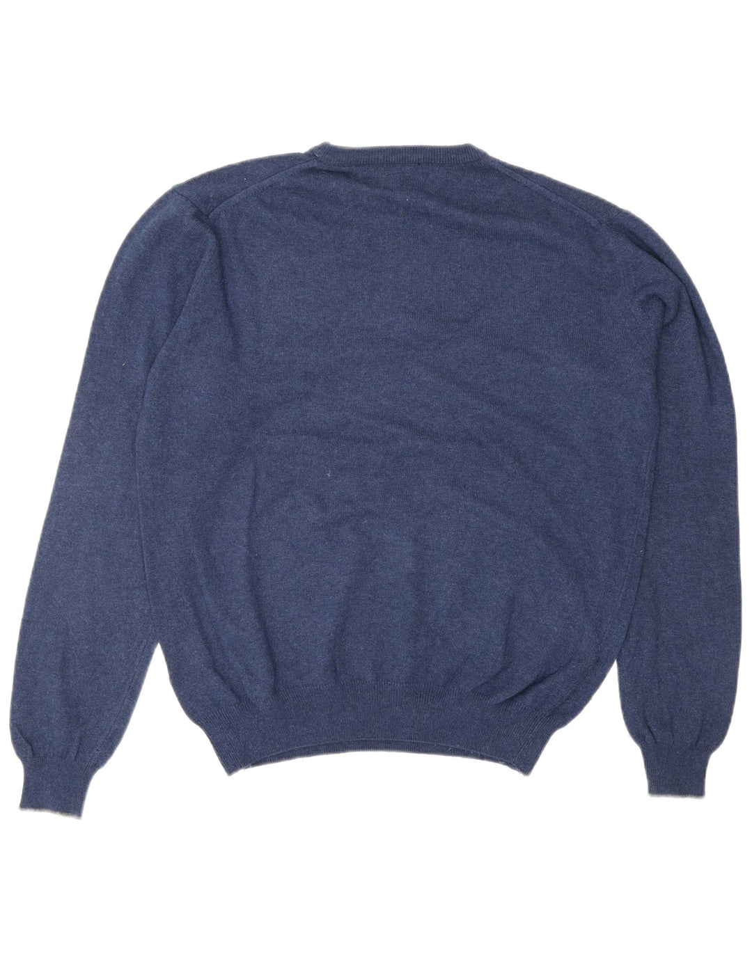 HENRY COTTONS Jersey de cuello redondo para hombre de lana azul marino medio