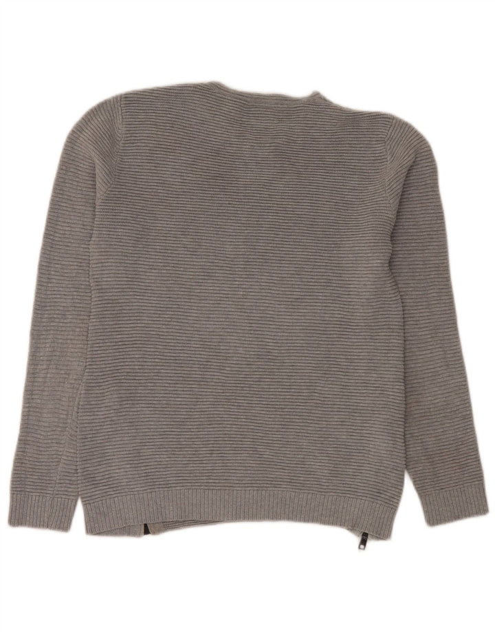 Zara Jersey con Cuello Redondo para Niños 11-12 Años Gris