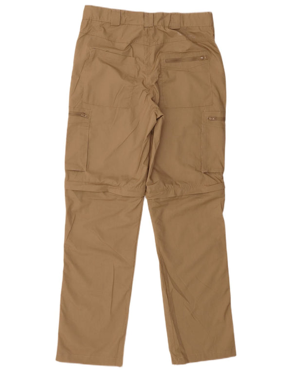 Pantalón cargo recto para hombre Mountain Warehouse W30 L30 Poliéster beige