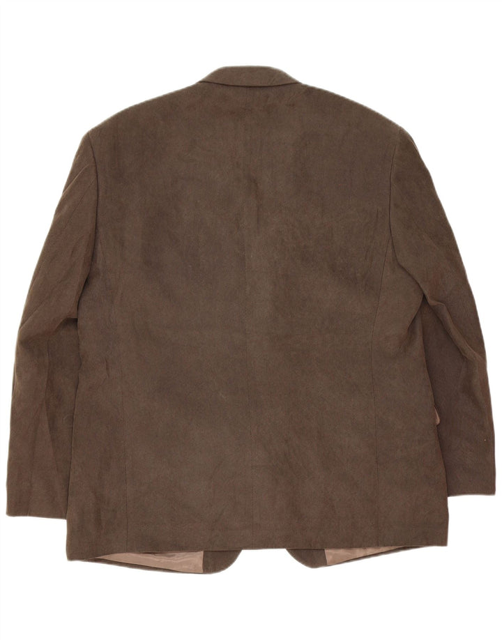 Marks & Spencer Chaqueta tipo blazer de 3 botones para hombre UK 42 Large Brown Classic