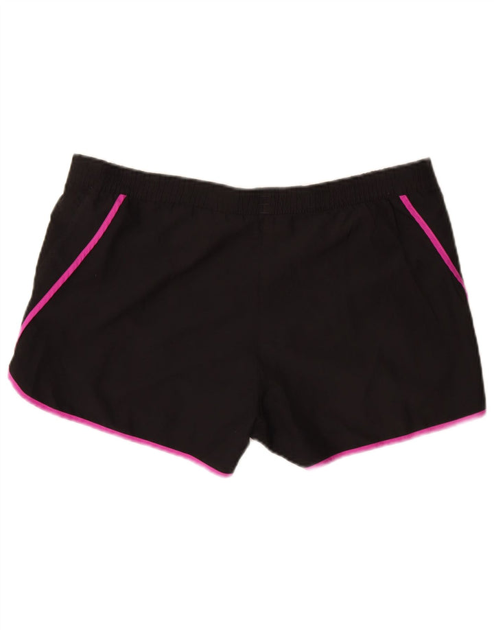 Adidas Mujer Climalite Sport Shorts UK 10 Pequeño Poliéster Negro