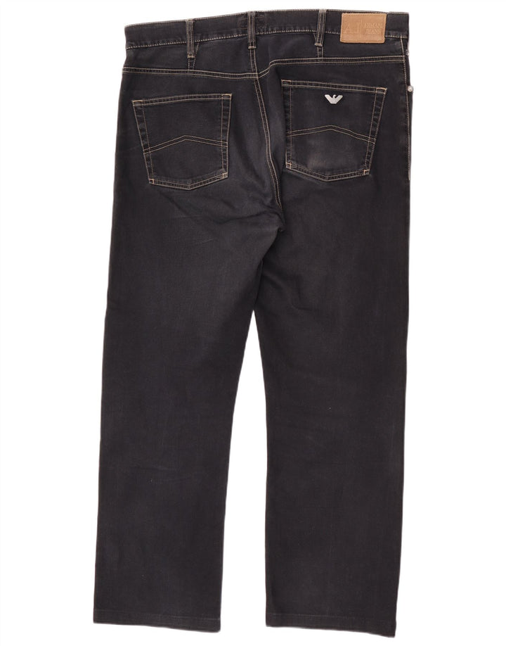 Armani Jeans Rectos Hombre W38 L29 Algodón Azul Marino