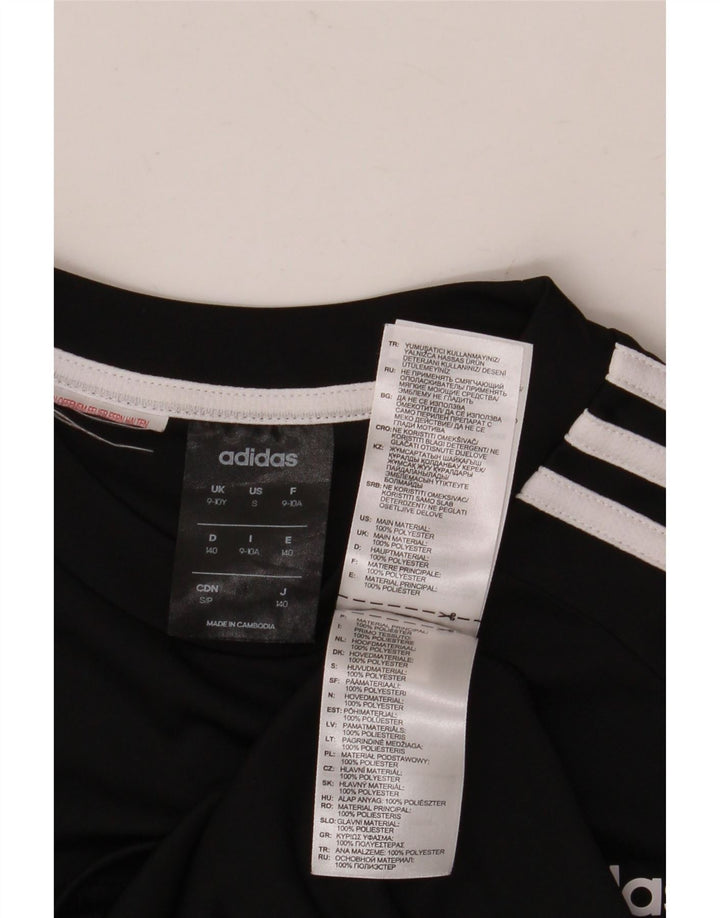 Adidas Chicos Climalite Camiseta Top 9-10 Años Negro Poliéster