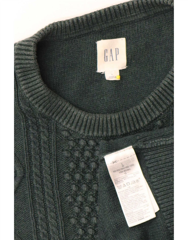 Gap Jersey De Cuello Redondo Para Hombre Jersey Grande De Algodón Verde