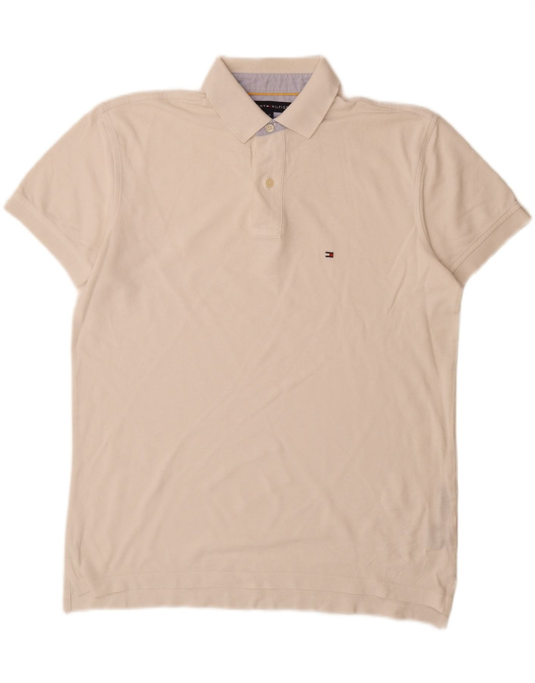 Polo Tommy Hilfiger Hombre Algodón Blanco Mediano