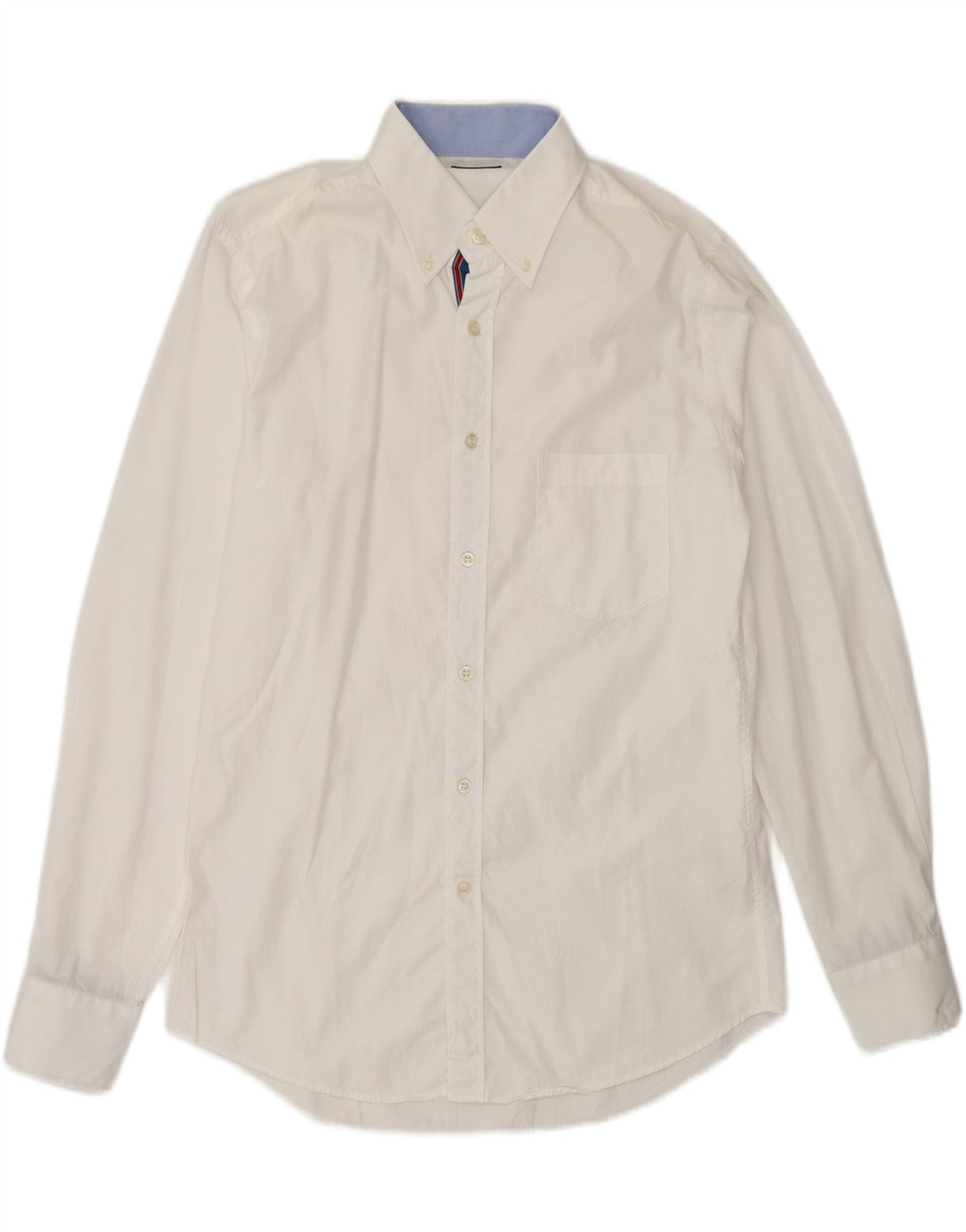 Camisa Paul & Shark Hombre Mediana Algodón Blanco