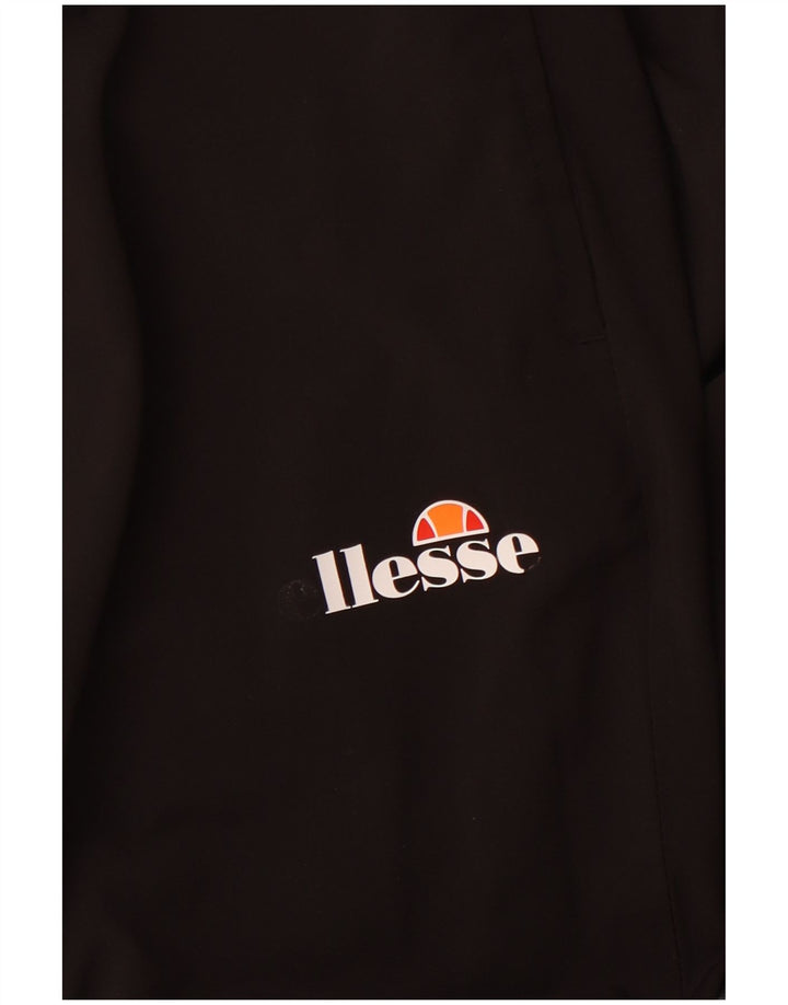 ELLESSE Pantalones de chándal para mujer Joggers UK 12 Medium Black Cotton