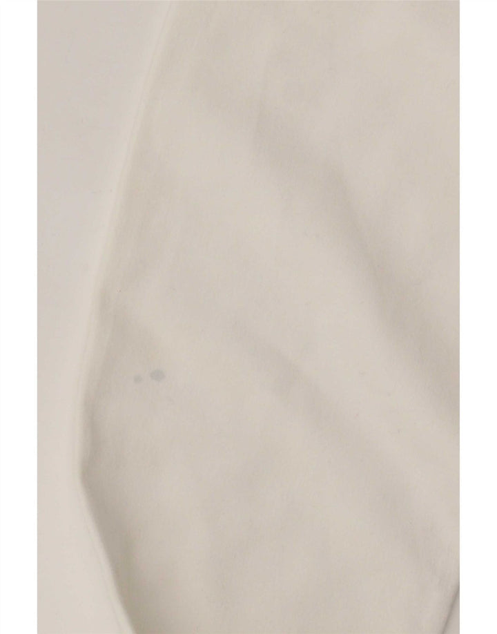 Lacoste Sudadera con capucha y cremallera para mujer Talla 40 Algodón blanco mediano