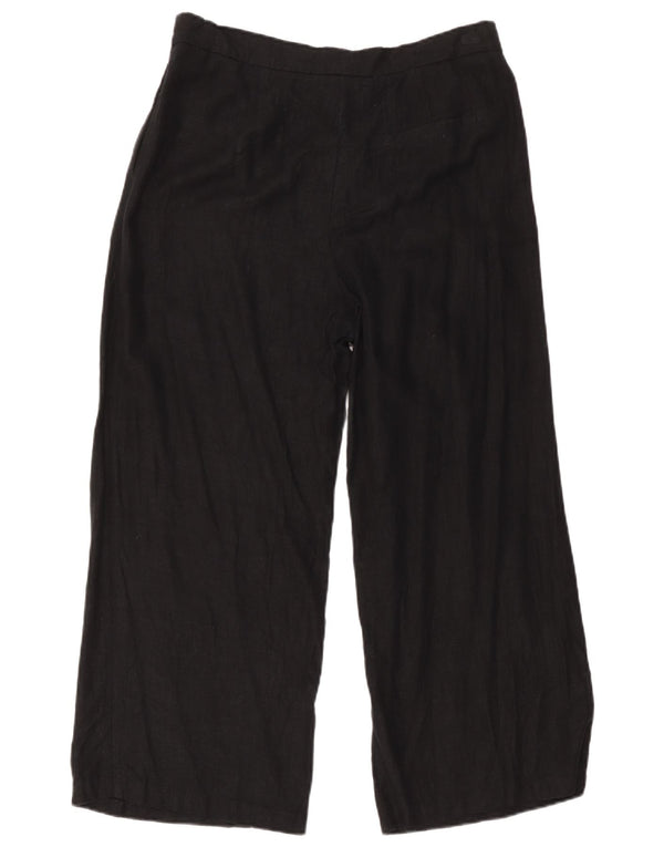Marks & Spencer Pantalones chinos de pierna ancha para mujer UK 40 Large W32 L27 Negro