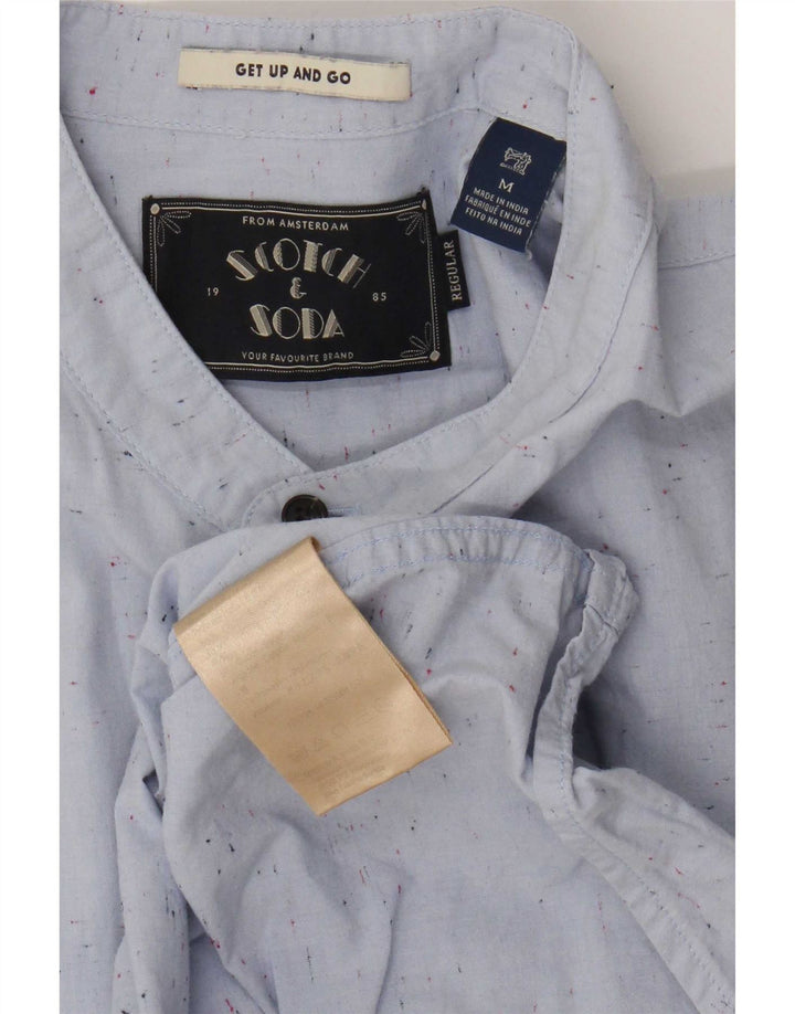 Camisa Scotch & Soda Hombre Algodón Moteado Azul Medio