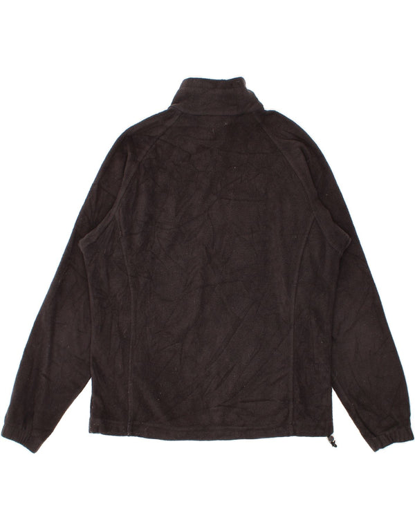 COLUMBIA Womens Fleece Jacket UK 14 Medium Black Polyester