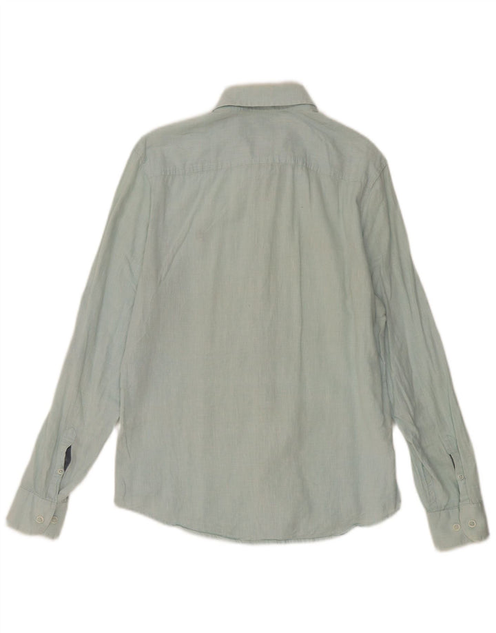 Penguin Camisa Heritage Slim Fit para Hombre Azul Pequeño