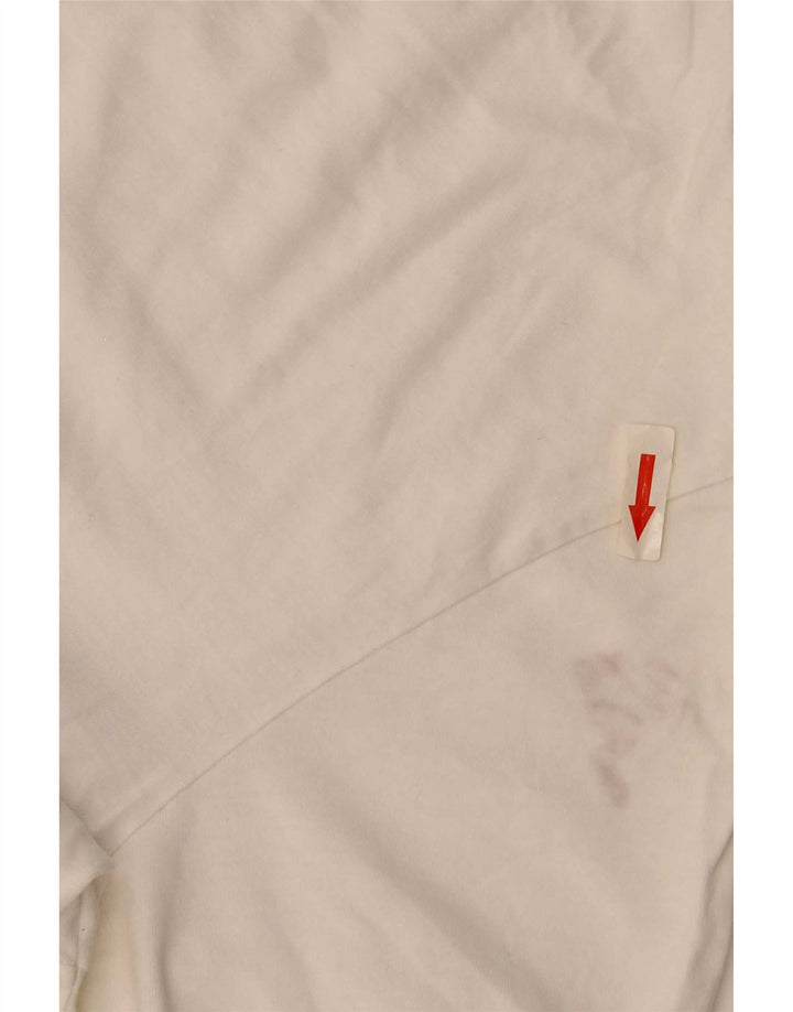 Hugo Boss Hombre Camiseta Top Small Blanco Algodón