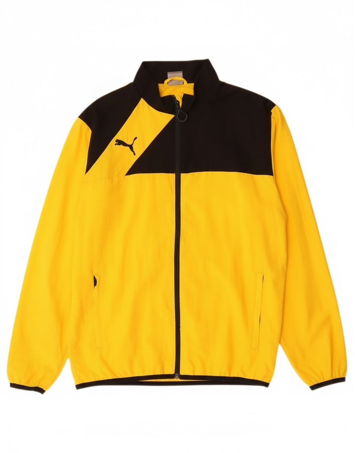 Puma Chaqueta Top De Chándal Para Hombre Poliéster Color Block Amarillo Medio