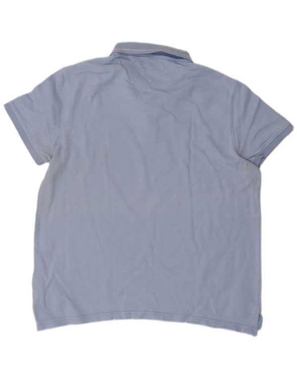 Tommy Hilfiger Polo Slim Fit para Hombre 2XL Algodón Azul