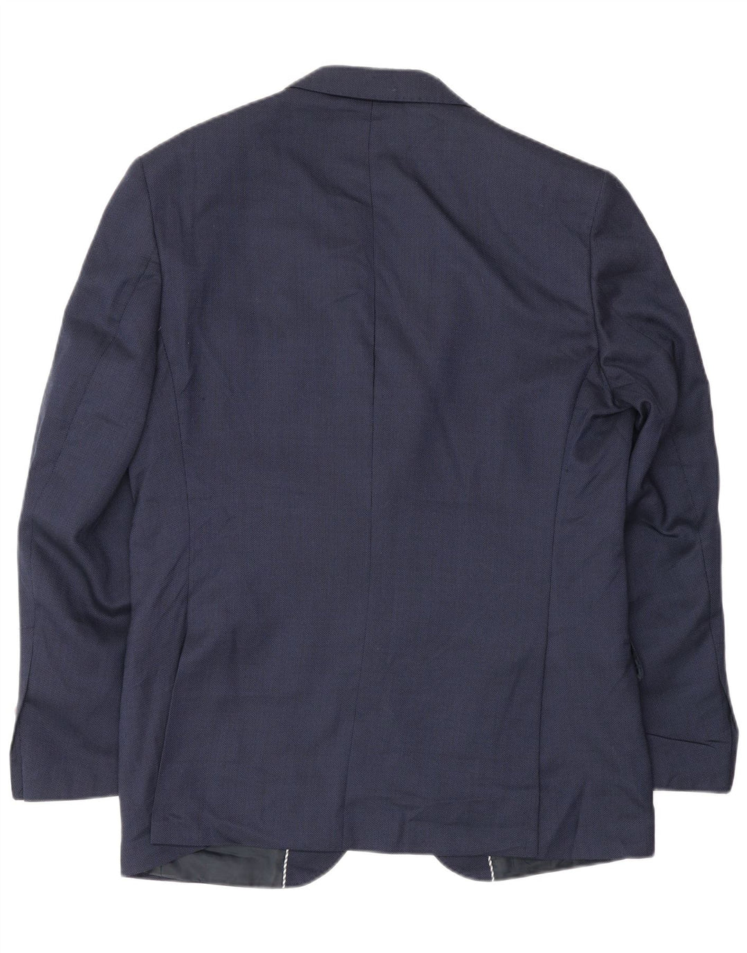 Marks & Spencer Chaqueta tipo blazer de 2 botones para hombre, talla 40, talla grande, azul marino, a rayas
