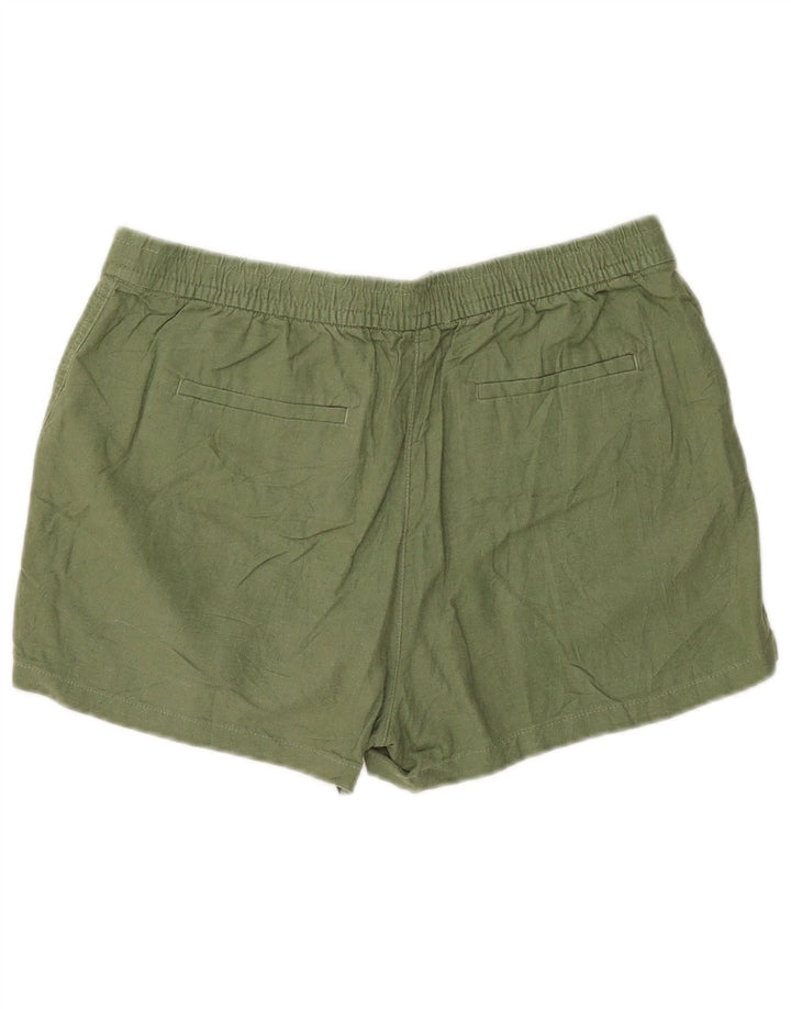 Pantalones cortos chinos J. Crew para mujer medianos W30 lino verde