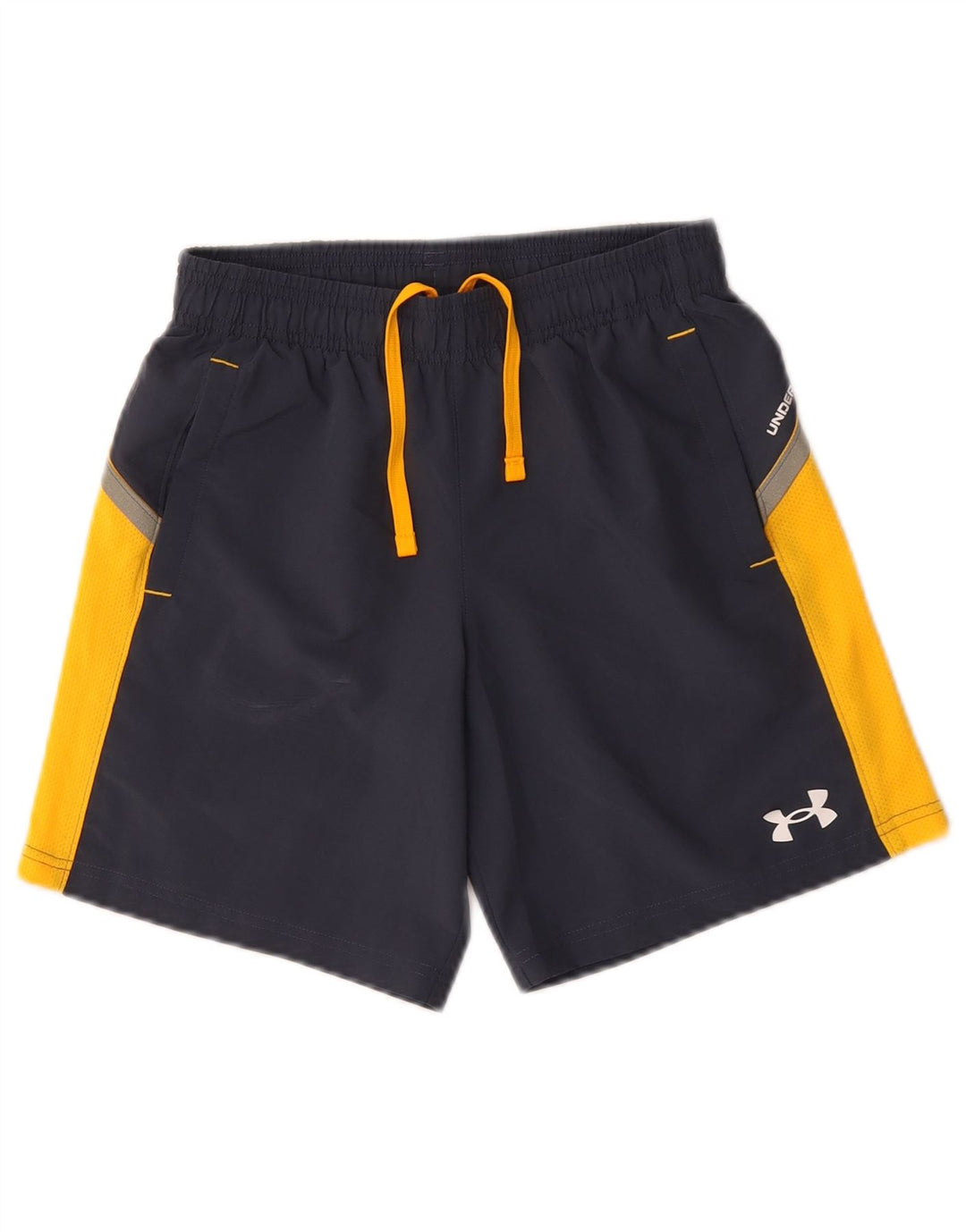Under Armour Pantalones cortos deportivos para niños 9-10 años Mediano Azul marino Colorblock