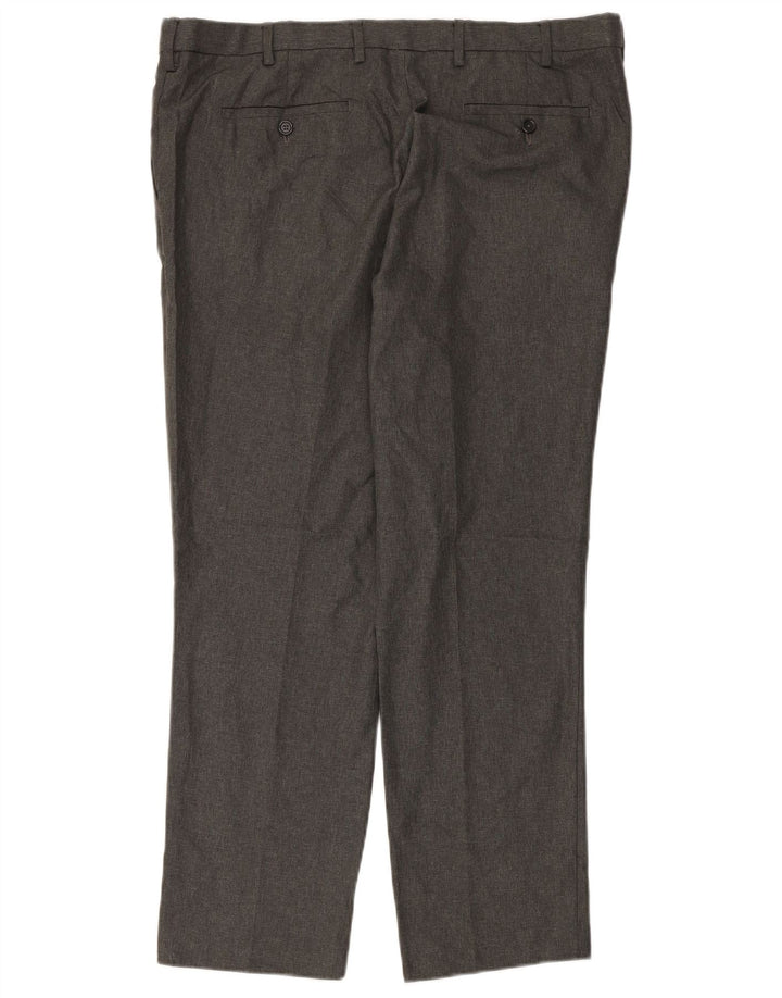 MARKS & SPENCER Pantalón chino slim fit para hombre W40 L29 Poliéster gris
