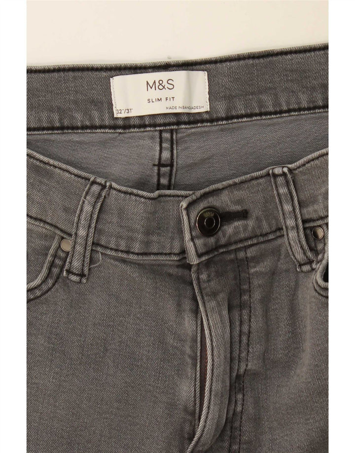 Marks & Spencer Vaqueros ajustados para hombre W32 L31 Gris