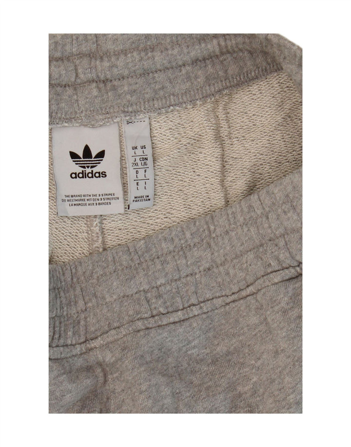 Adidas Mens Cargo Sport Shorts Grande Gris Algodón