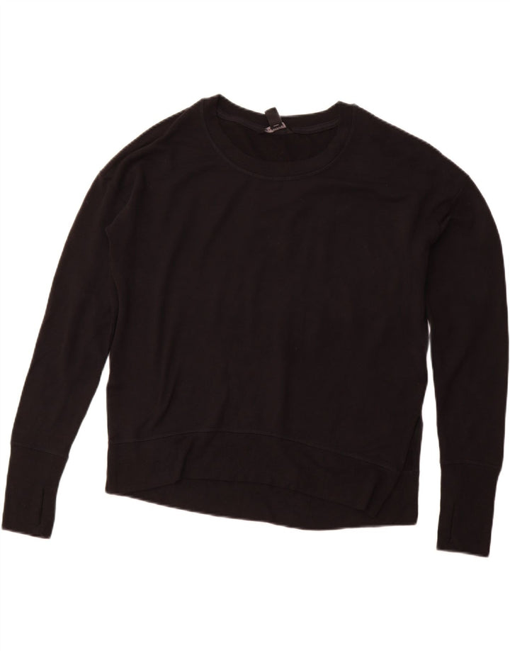 ATHLETA Sudadera holgada para mujer Jumper uk 10 Small Black Modal